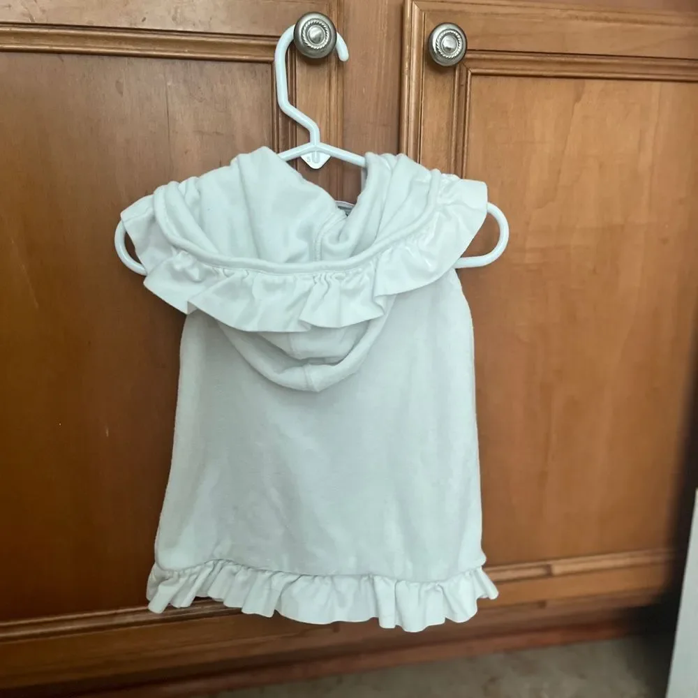 Janie and Jack, White Terry Swim Coverup, Size 6-12 Months